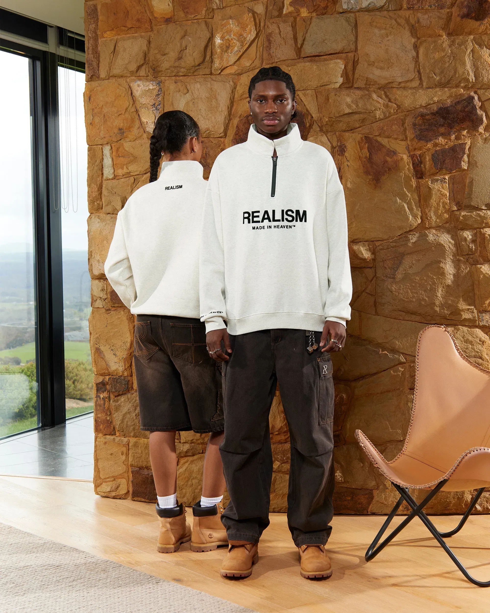 Realism SSS REALISM ELITE HALF ZIP SWEATER OATMEAL