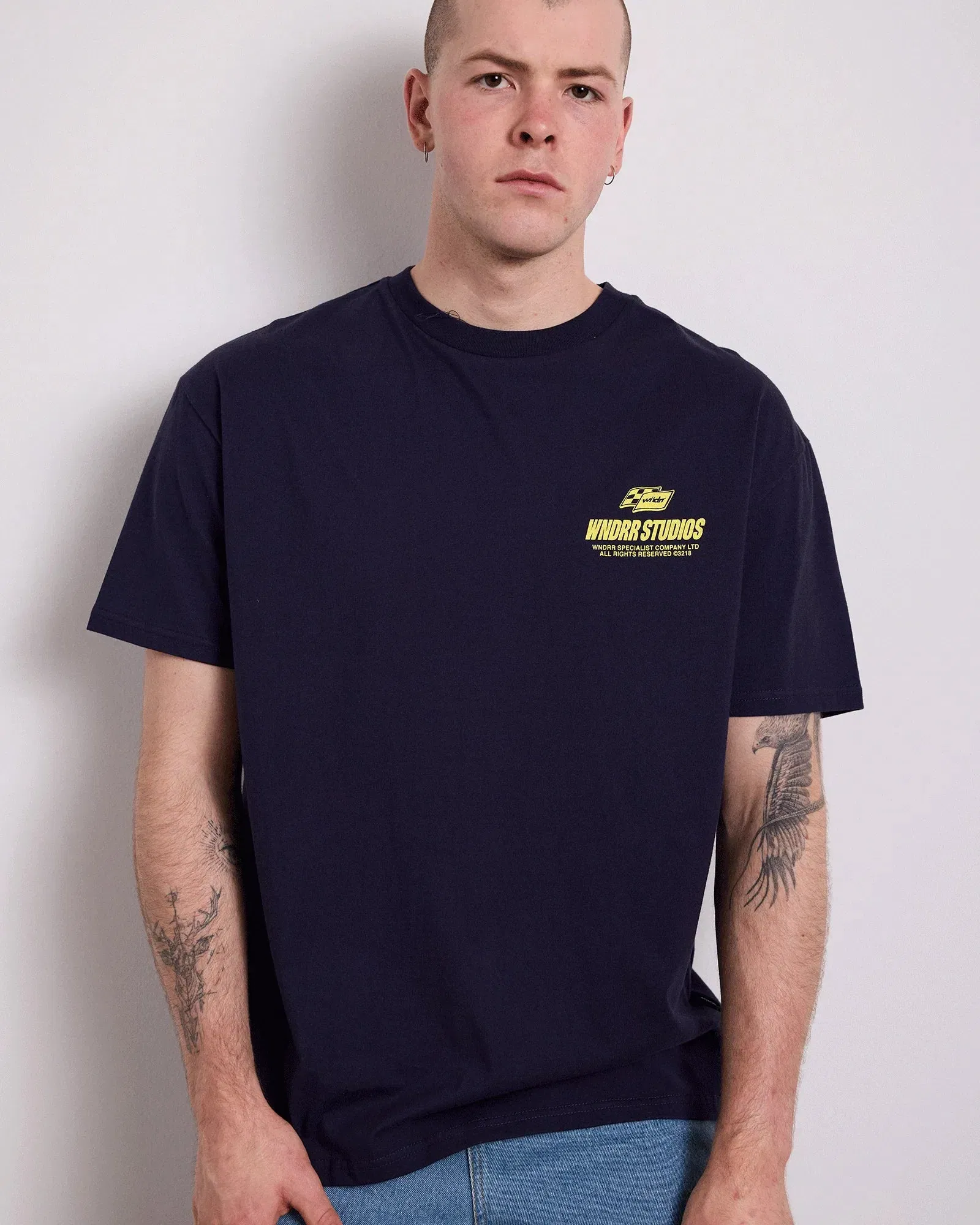 WNDRR Apex Box Fit Tee (Navy)