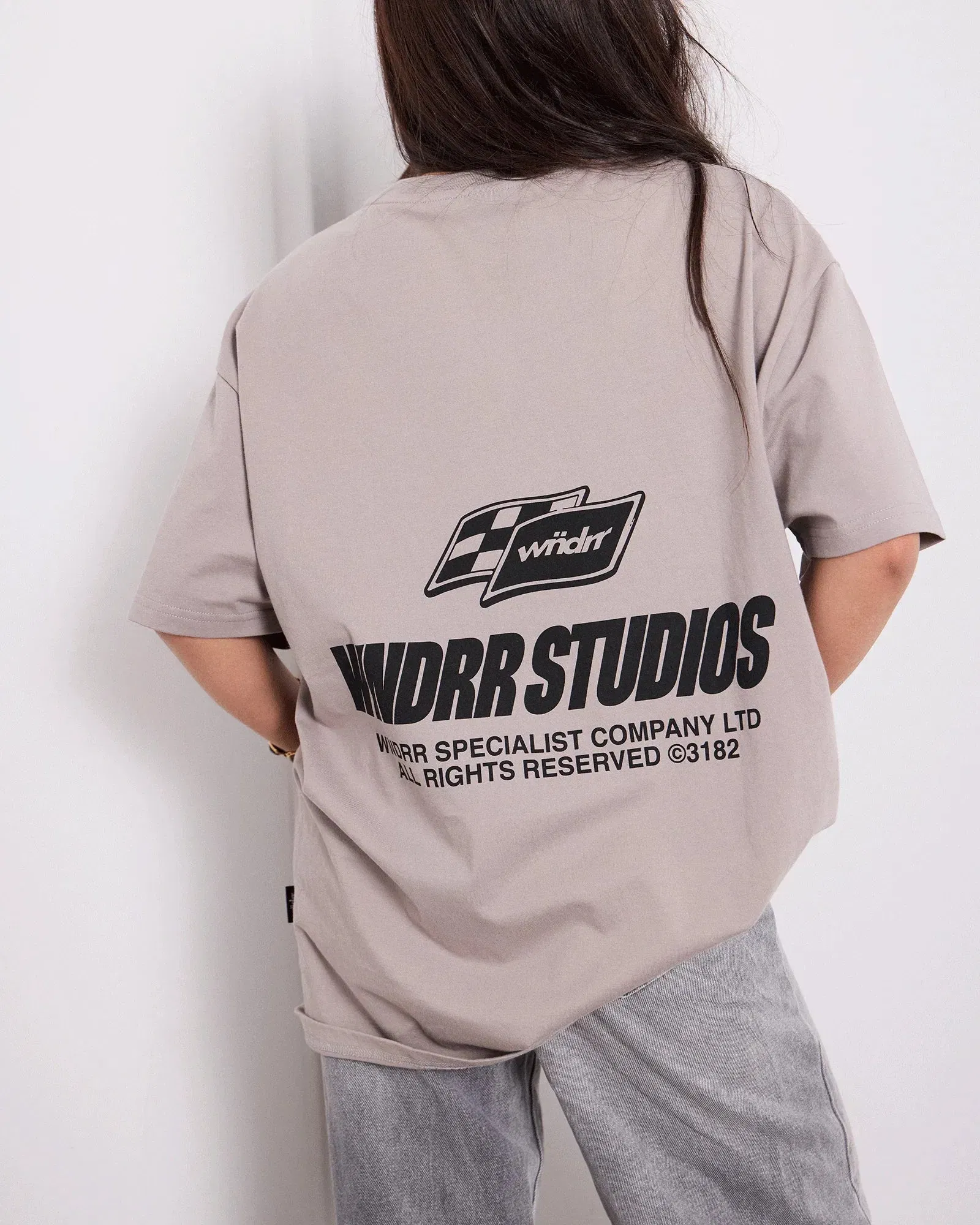 WNDRR Apex Box Fit Tee (Moon Grey)
