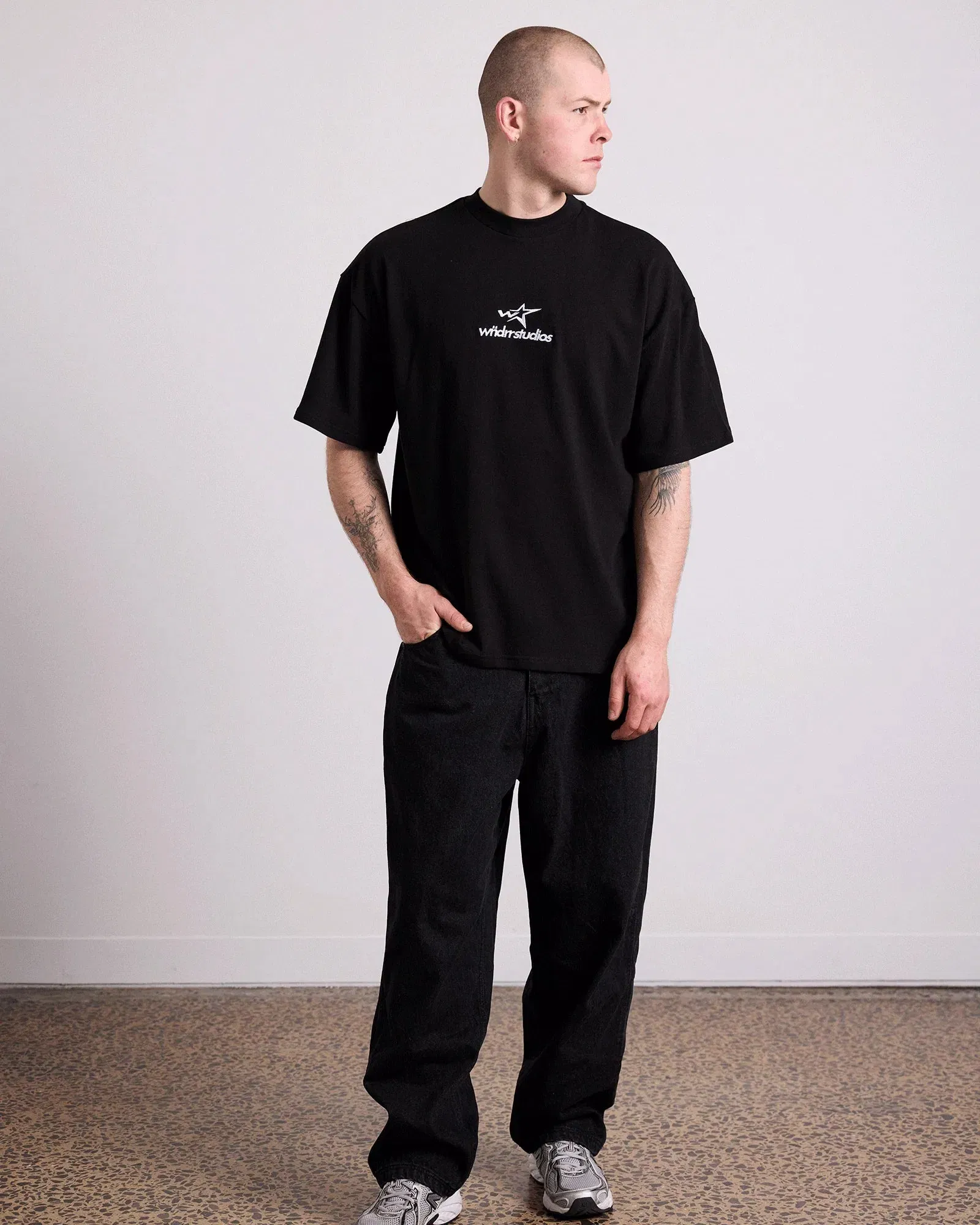 WNDRR Stxrhaus Heavy Weight Tee (Black)