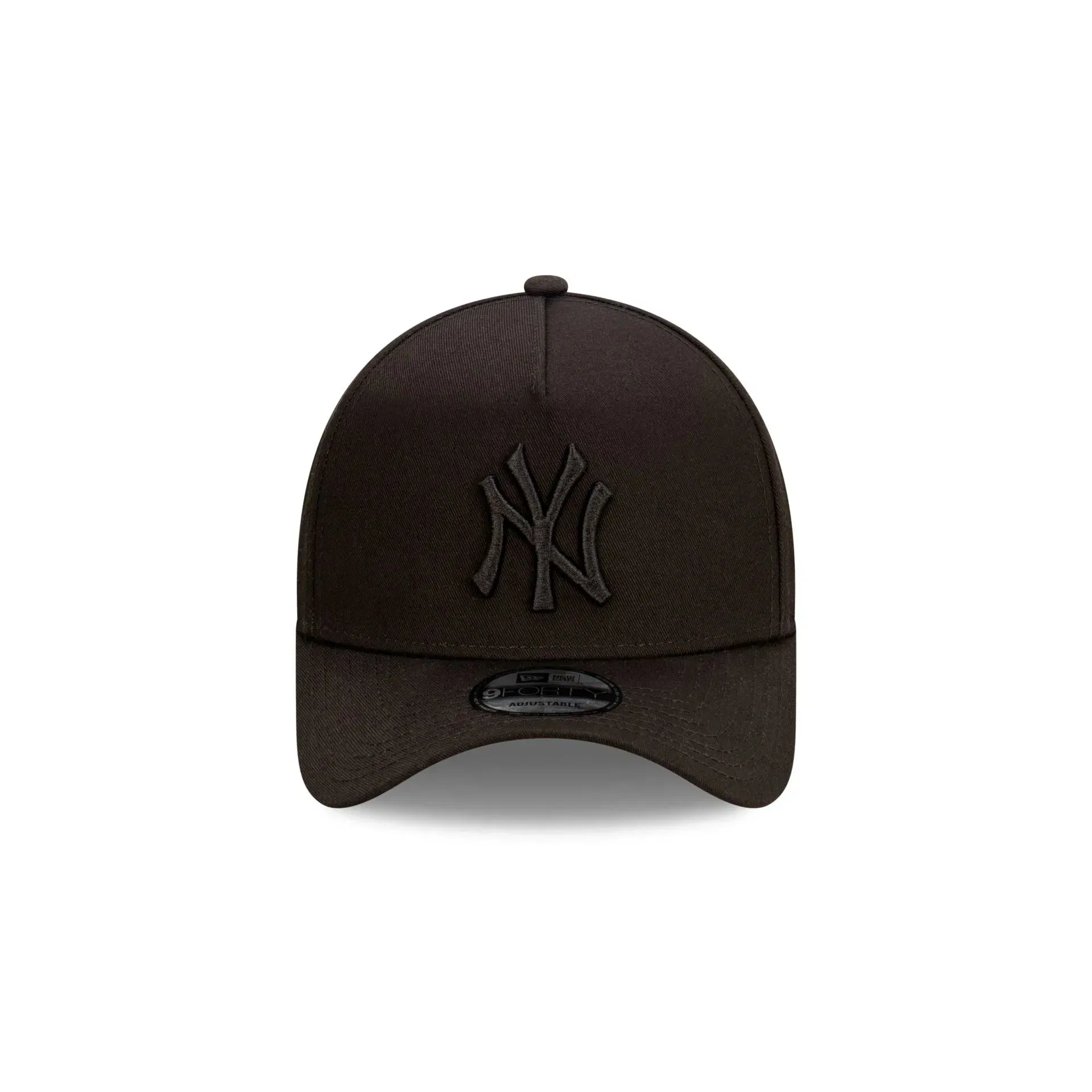 New Era N.Y Yankees 9Forty A-Frame SnapBack Cap (Black/Black)