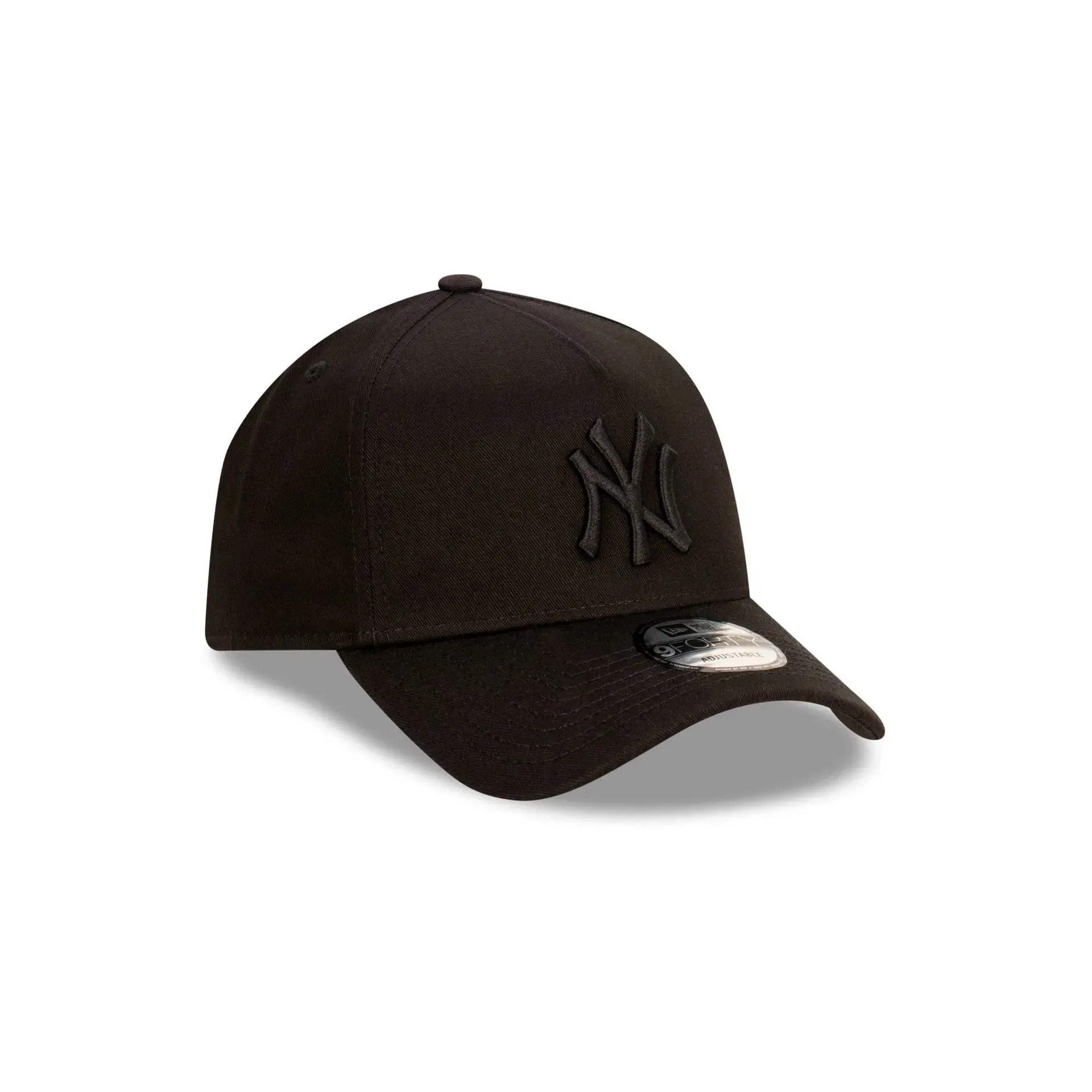 New Era N.Y Yankees 9Forty A-Frame SnapBack Cap (Black/Black)