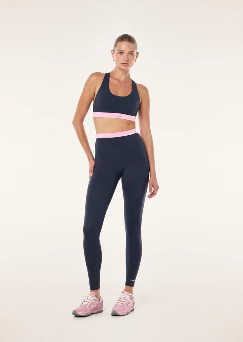 P.E Nation Reflect F/L Leggings (Marine Blue)