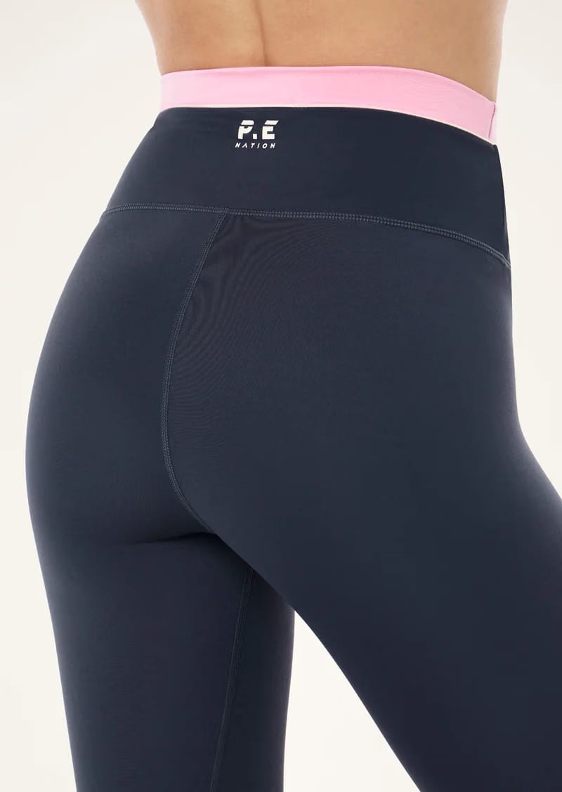 P.E Nation Reflect F/L Leggings (Marine Blue)