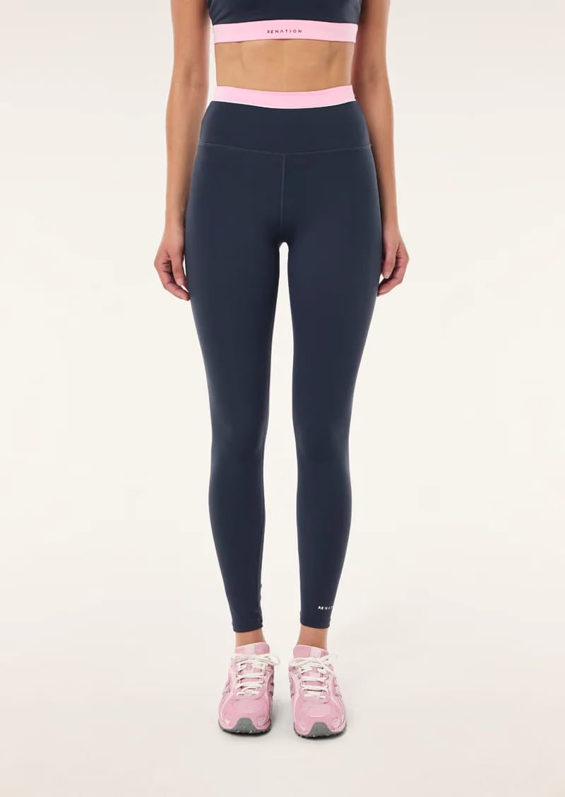 P.E Nation Reflect F/L Leggings (Marine Blue)