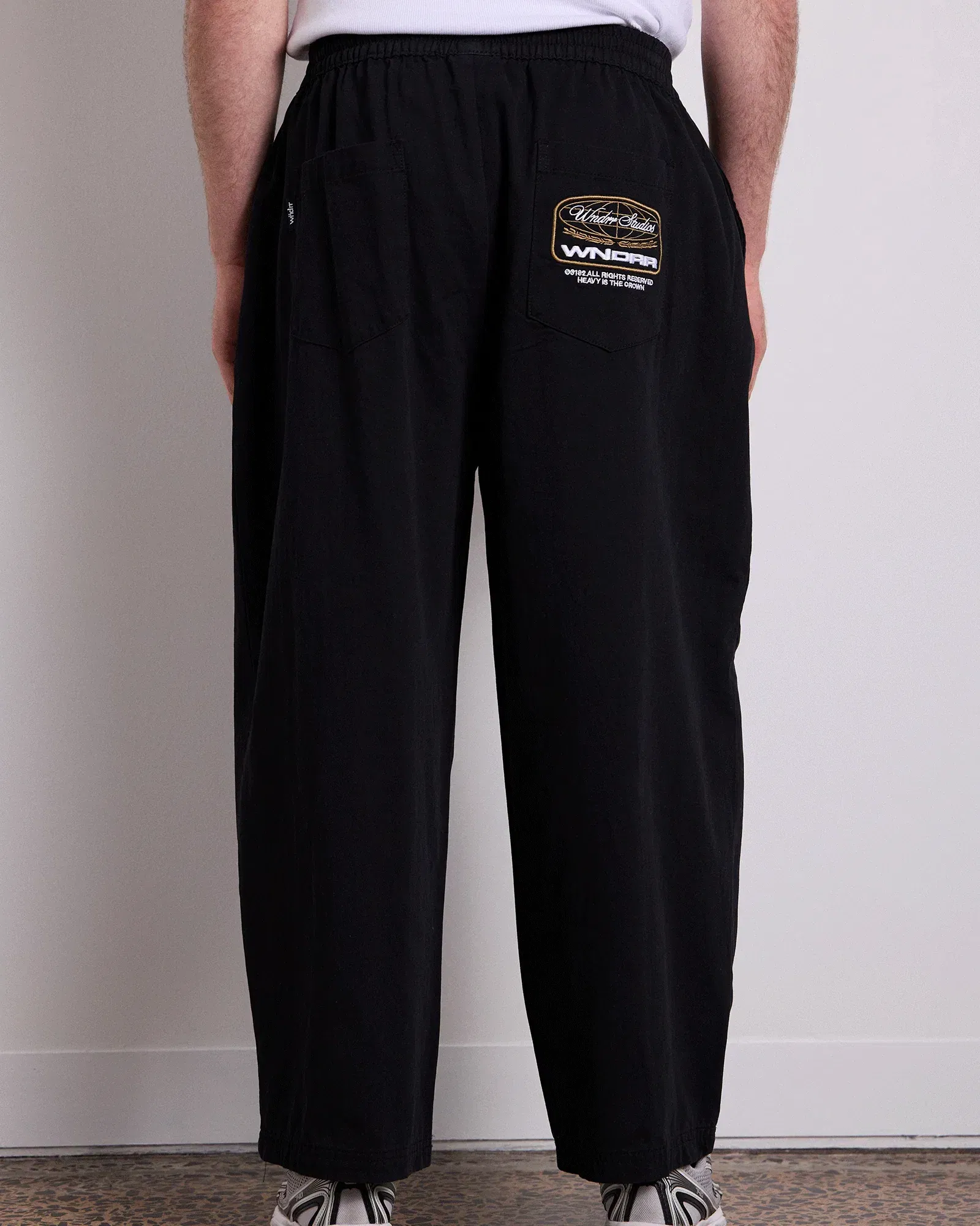 WNDRR Maison Pleated Pant (Black)