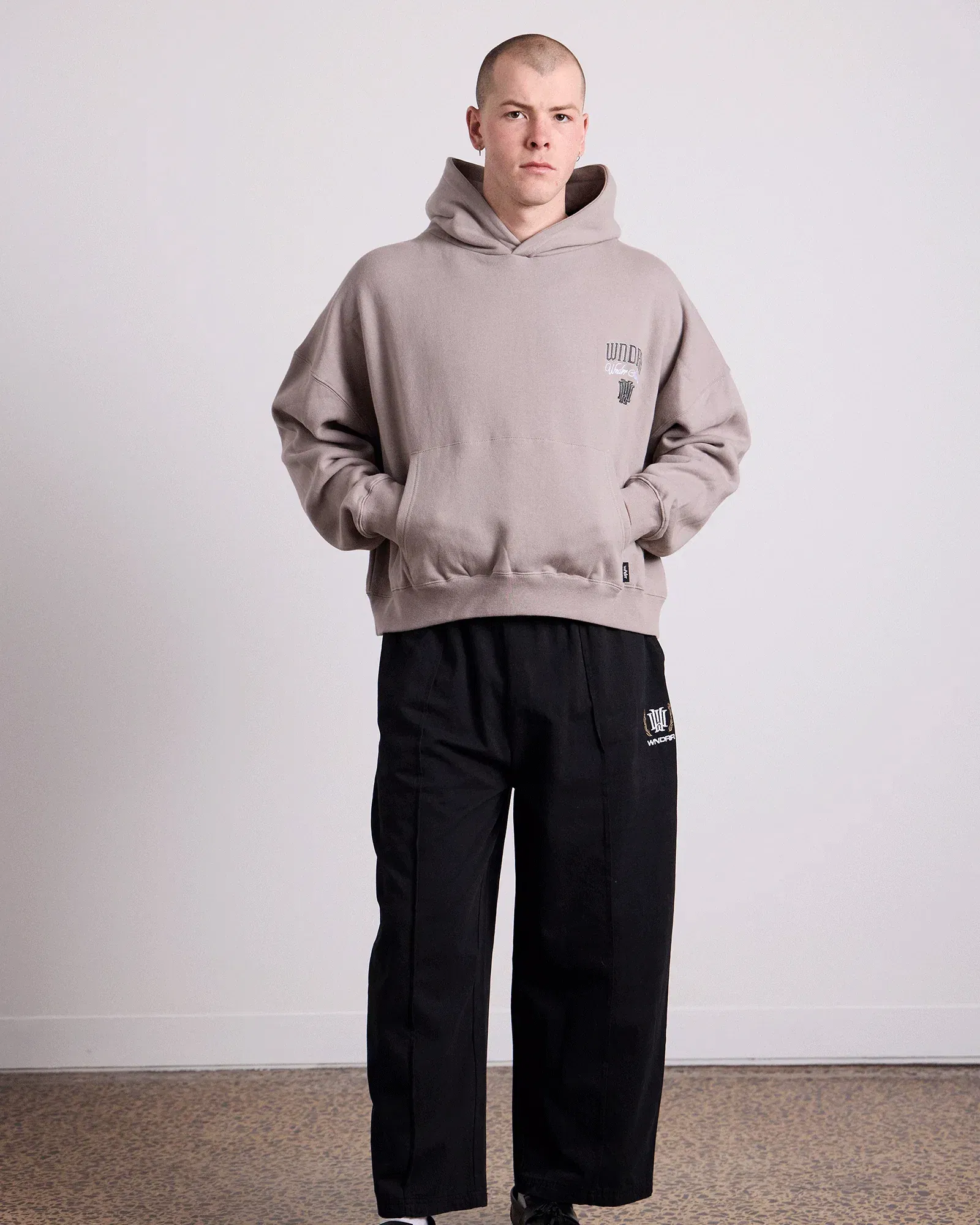WNDRR Maison Pleated Pant (Black)