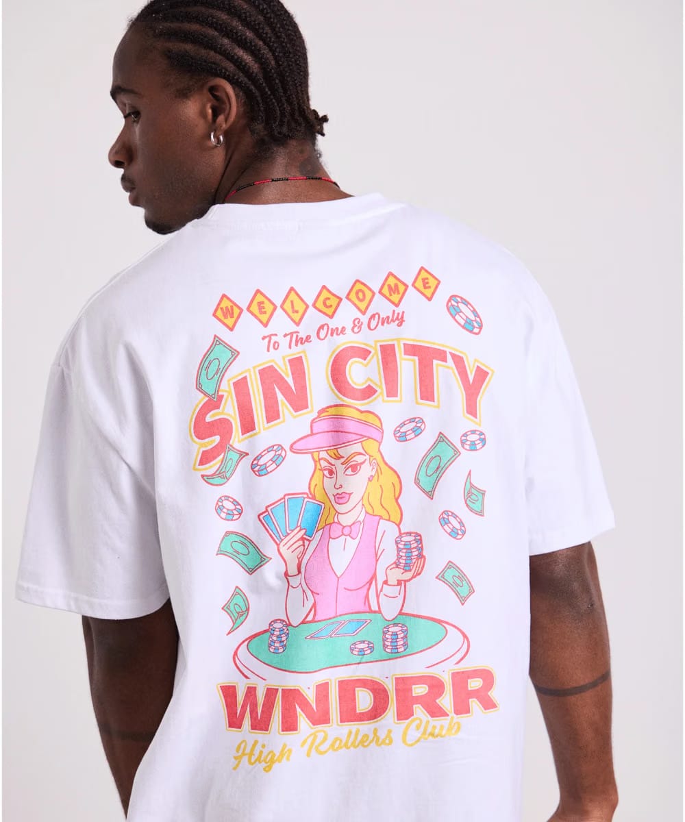 WNDRR Sin City Box Fit Tee (White)
