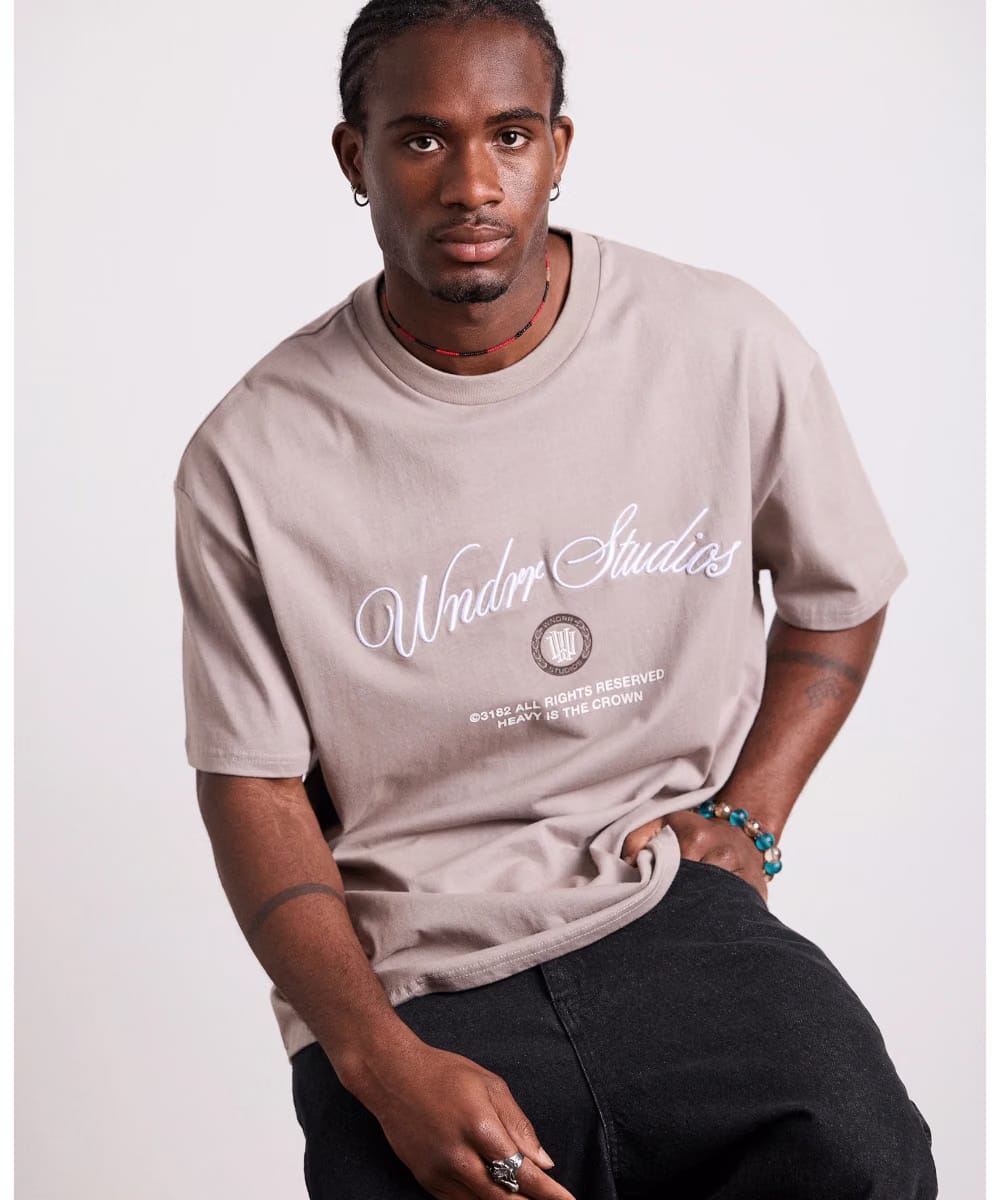 WNDRR Vita Nova Box Fit Tee (Moon Grey)