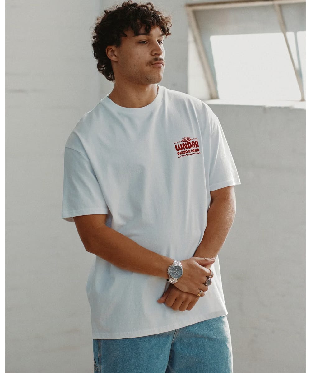 WNDRR Slicing Since Box Fit Tee (White)