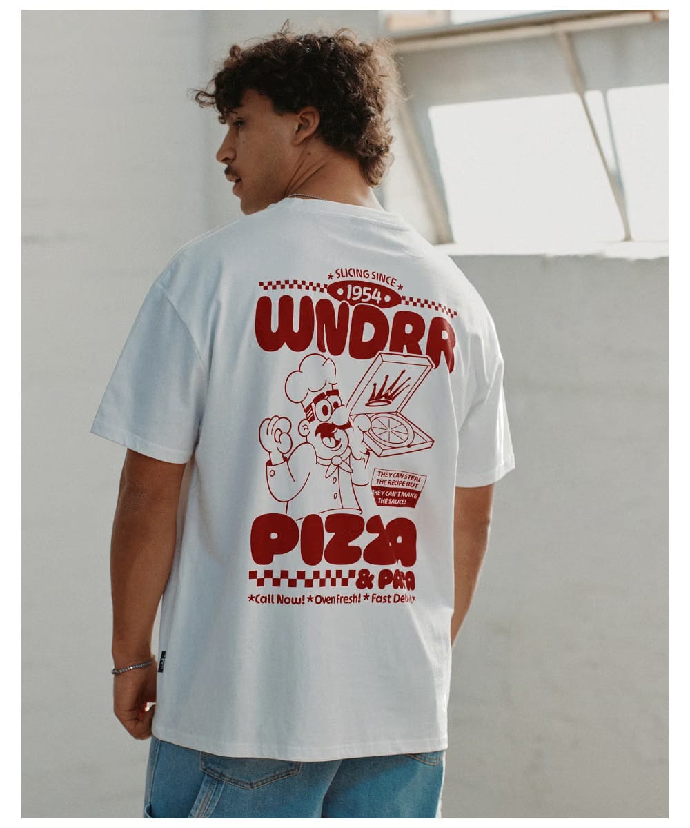 WNDRR Slicing Since Box Fit Tee (White)