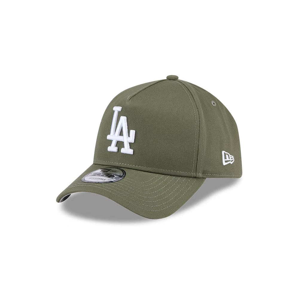 New Era L.A Dodgers “Script Logo” 9Forty A-Frame Cap (Khaki)