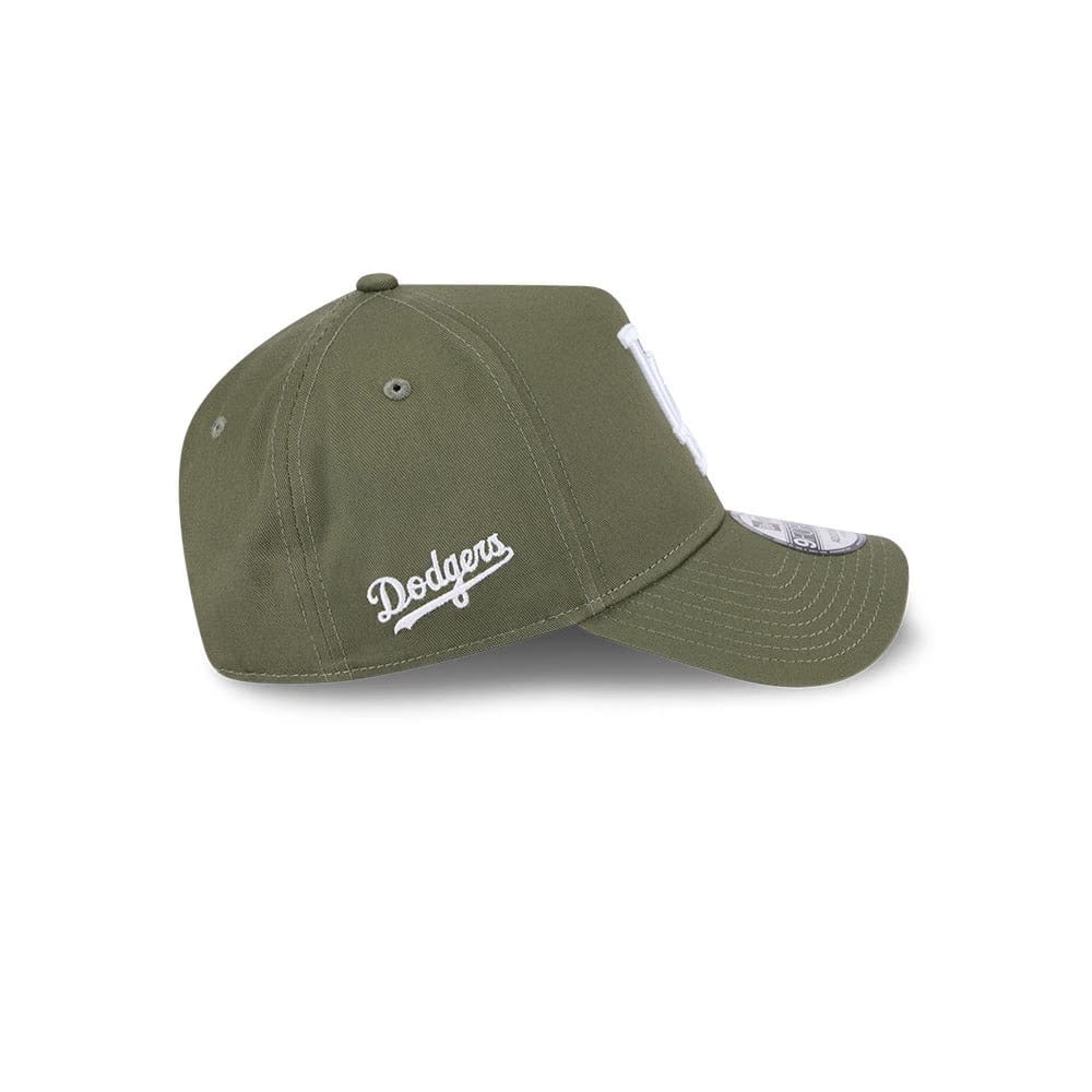 New Era L.A Dodgers “Script Logo” 9Forty A-Frame Cap (Khaki)