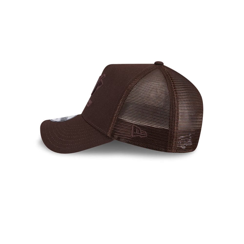 New Era Anaheim Ducks 9Forty A-Frame Trucker Cap (Mocha)