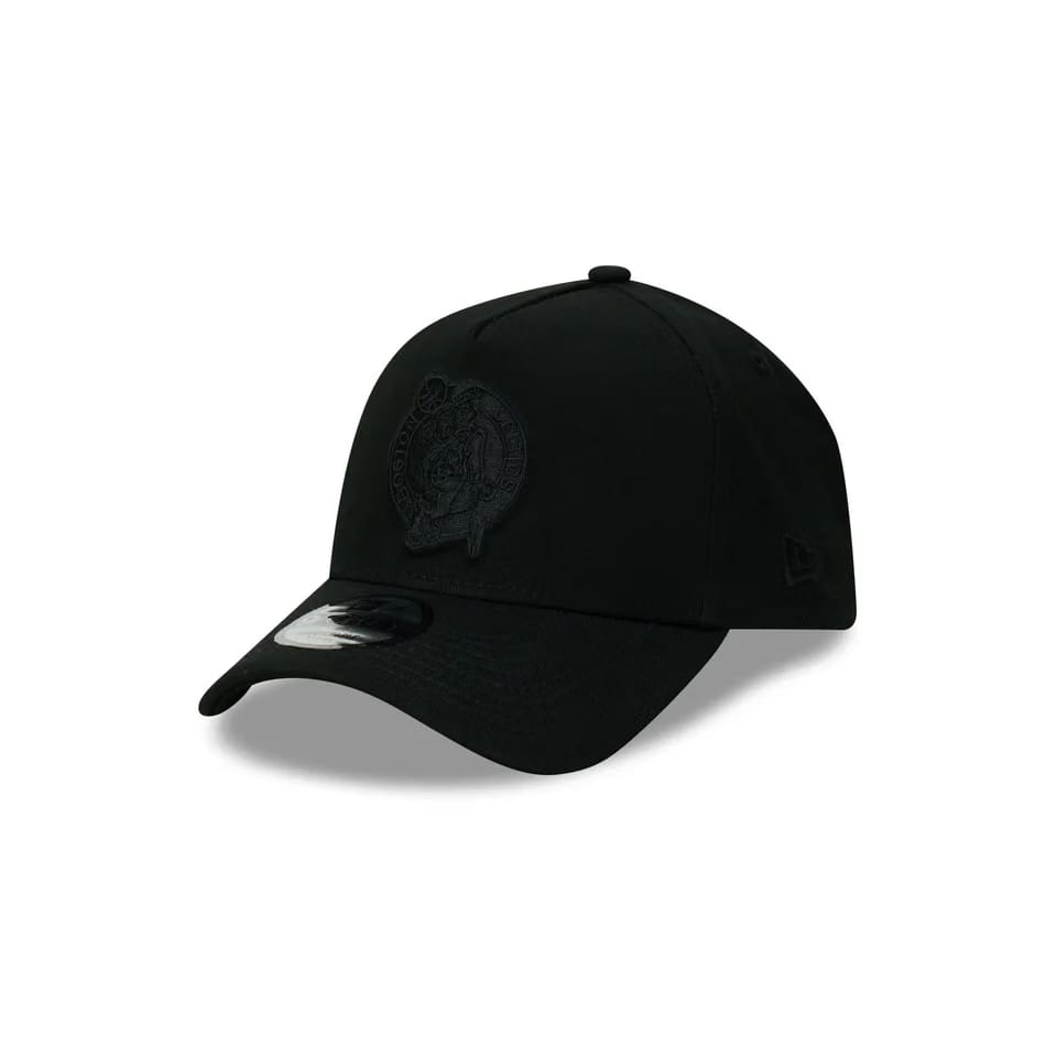 New Era Boston Celtics 9Forty A-Frame Cap (Black/Black)