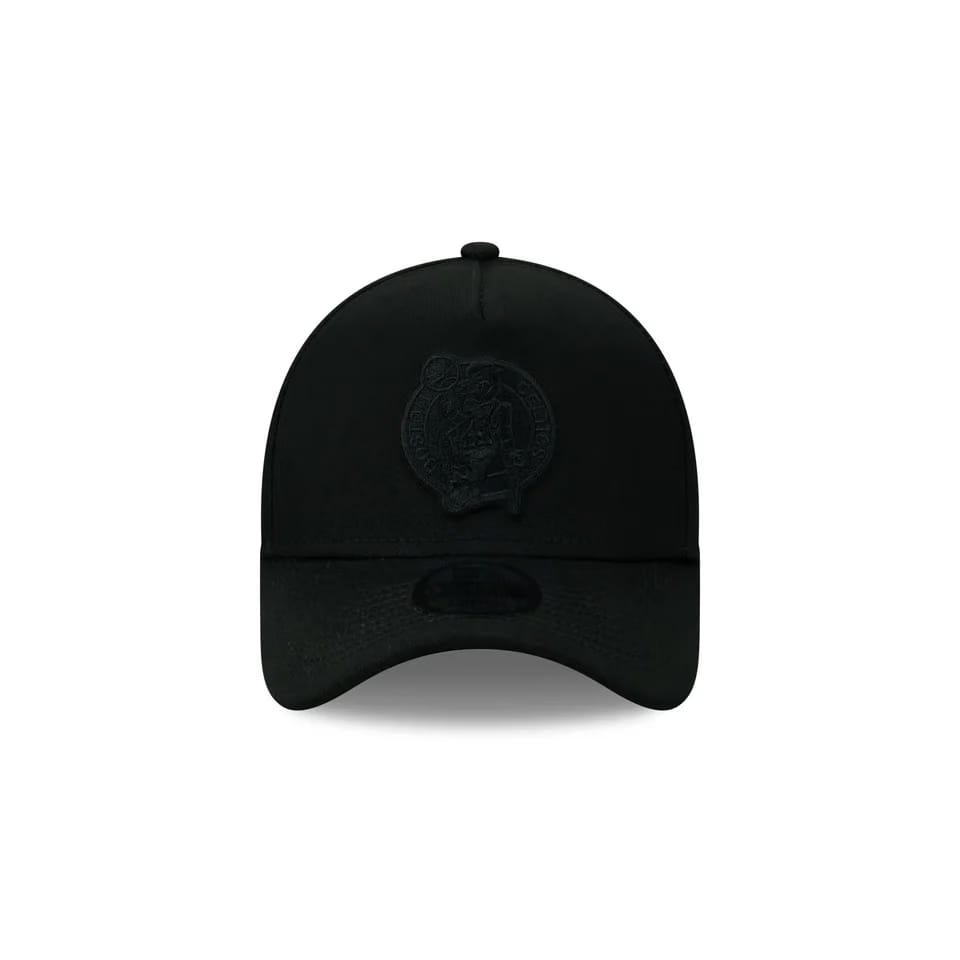 New Era Boston Celtics 9Forty A-Frame Cap (Black/Black)