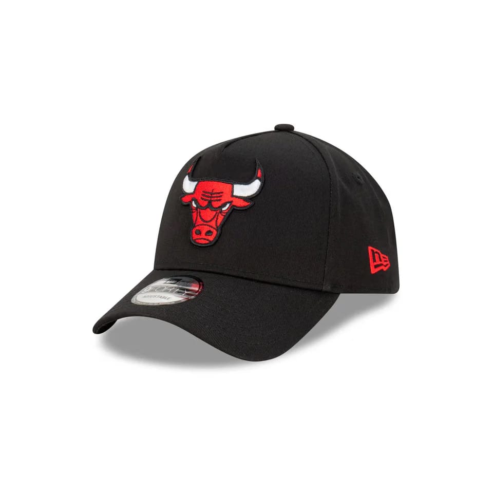 New Era Chicago Bulls 9Forty A-Frame Cap (Black)
