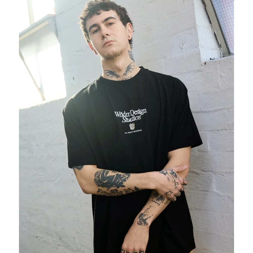 WNDRR Atelier Box Fit Tee (Black)