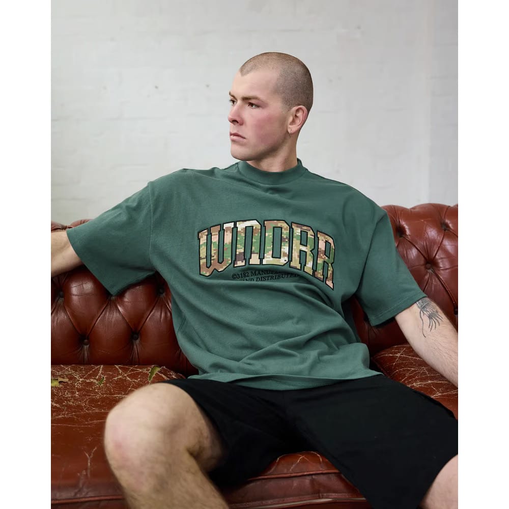 WNDRR Protocol Heavy Weight Tee (Dark Green)
