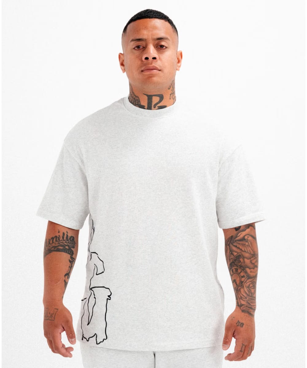 UNDRGROUND Omerta Tee (White Marl)