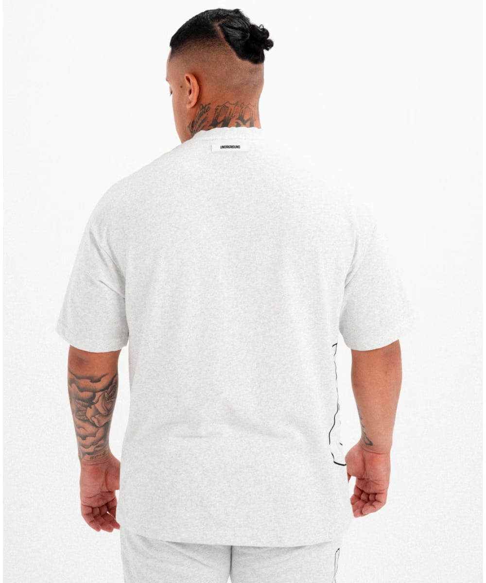 UNDRGROUND Omerta Tee (White Marl)