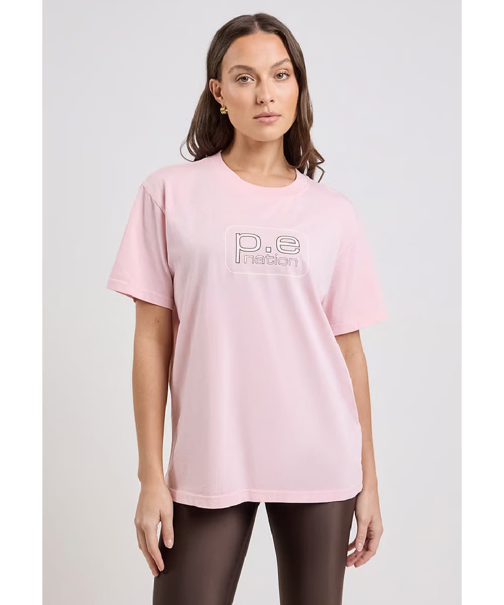 P.E Nation Flux Tee (Chalk Pink)