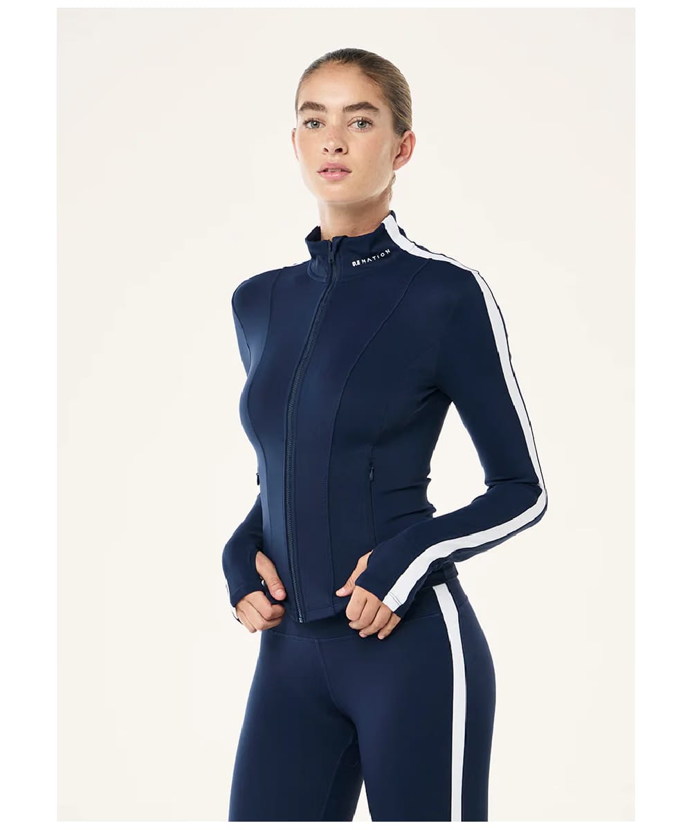 P.E Nation Highgate Zip Jacket (Dark Navy/ Optic White)