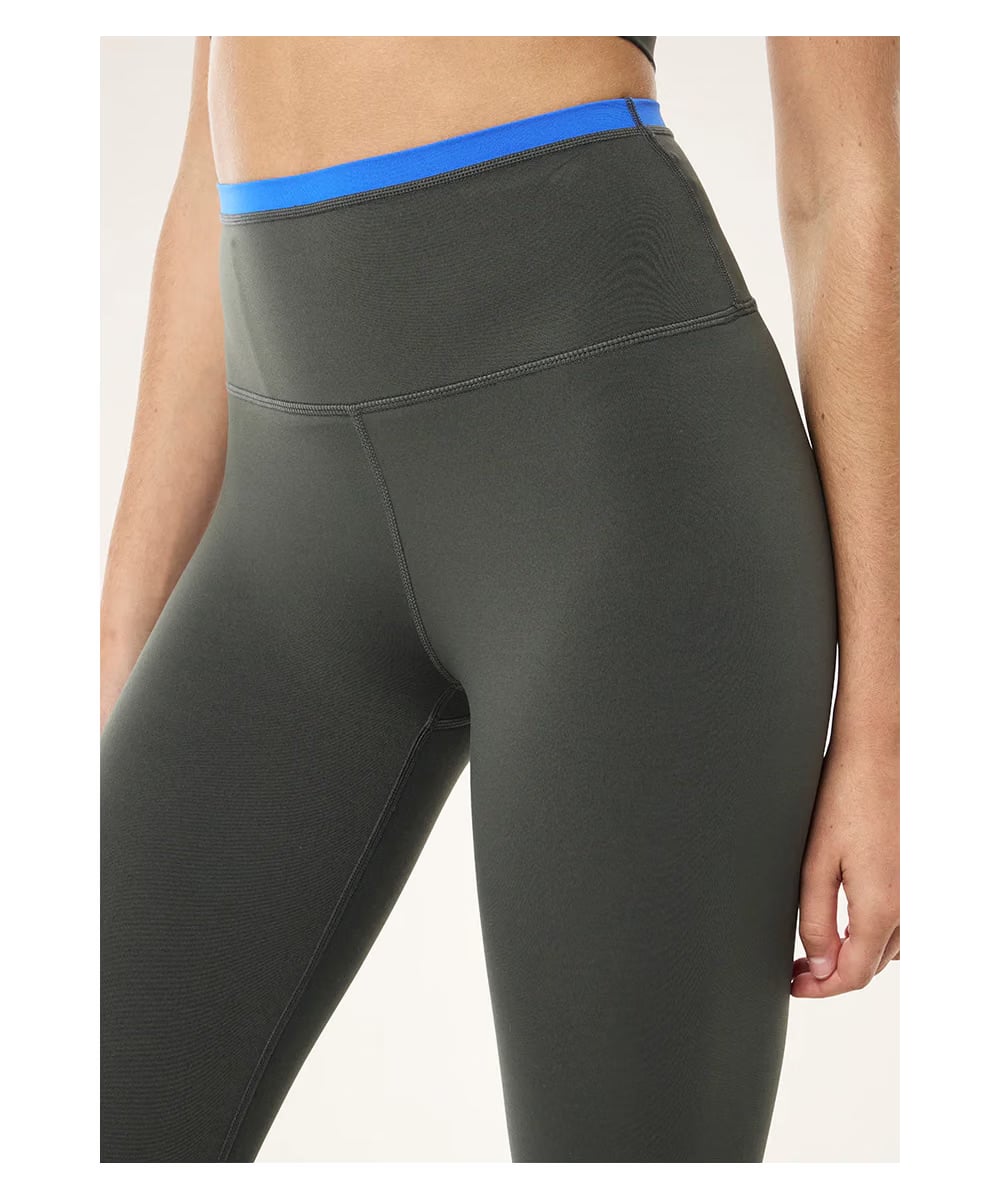 P.E Nation Vita F/L Leggings (Gunmetal / Royal Blue)
