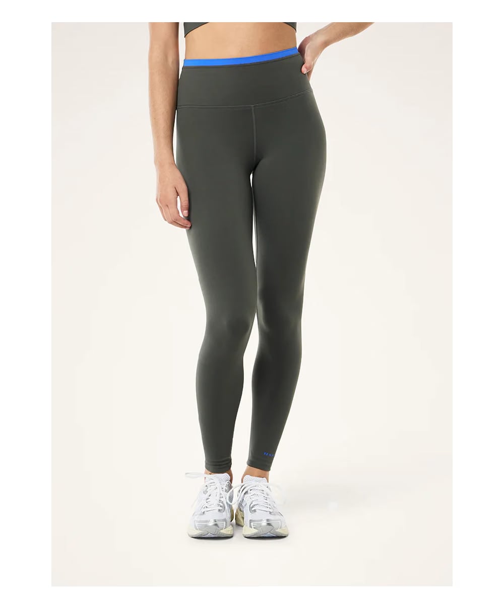 P.E Nation Vita F/L Leggings (Gunmetal / Royal Blue)