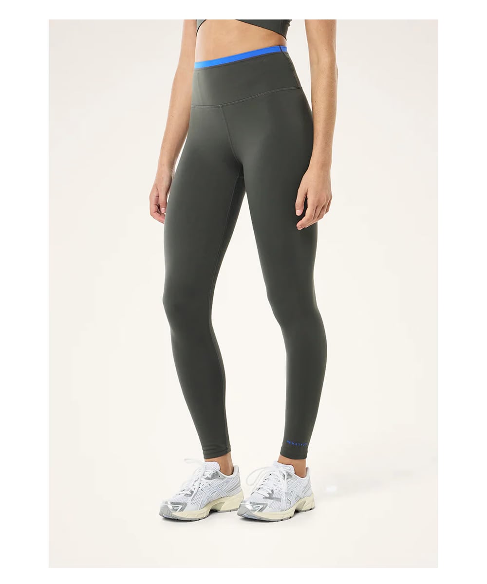 P.E Nation Vita F/L Leggings (Gunmetal / Royal Blue)