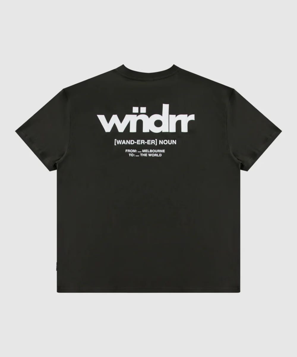 WNDRR Benny Box Fit Tee (Black)