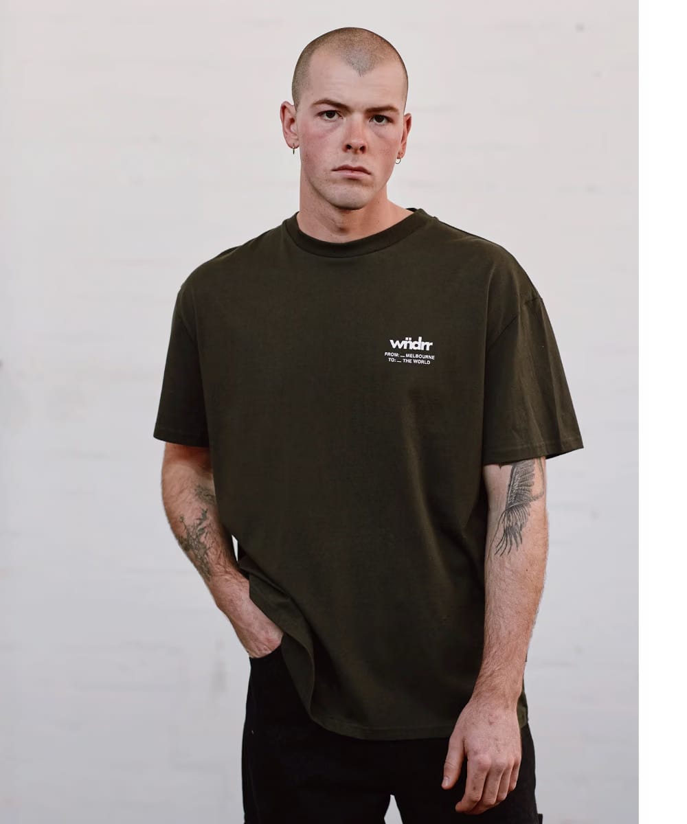 WNDRR Benny Box Fit Tee (Black)