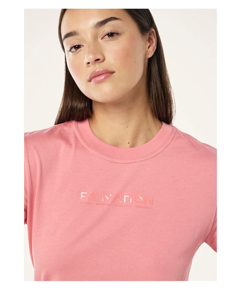 P.E Nation Rewind Tee (Washed Dusty Pink)