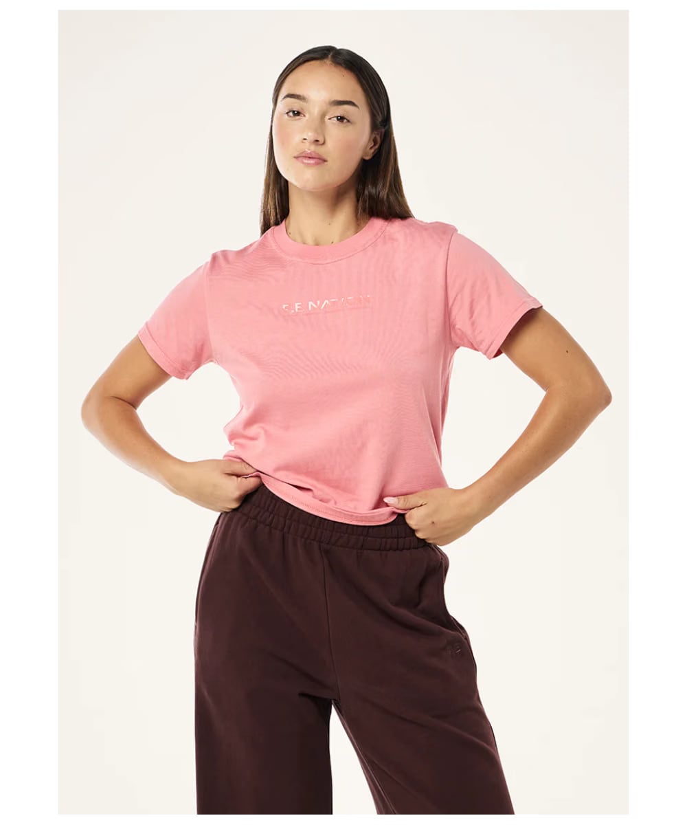 P.E Nation Rewind Tee (Washed Dusty Pink)