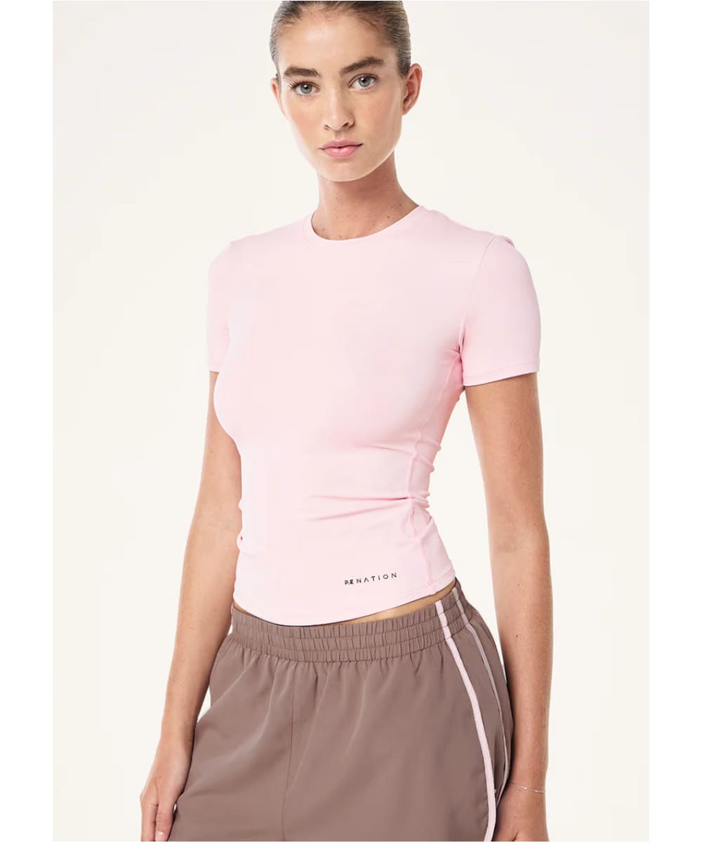 P.E Nation Foundation SS Tee (Chalk Pink)