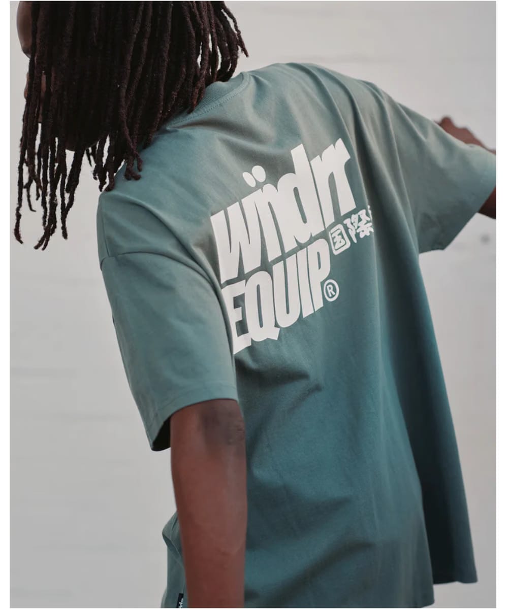 WNDRR Slant Box Fit Tee (Dark Green)