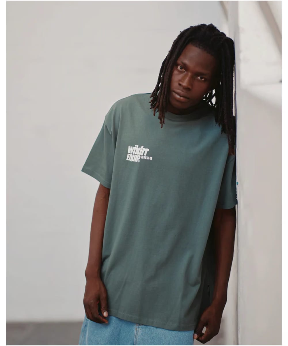 WNDRR Slant Box Fit Tee (Dark Green)