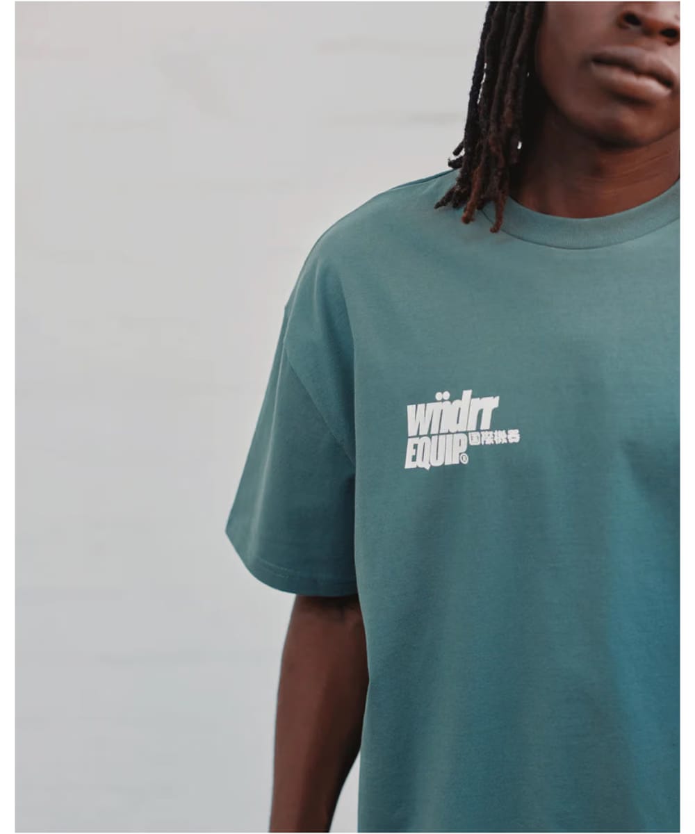 WNDRR Slant Box Fit Tee (Dark Green)
