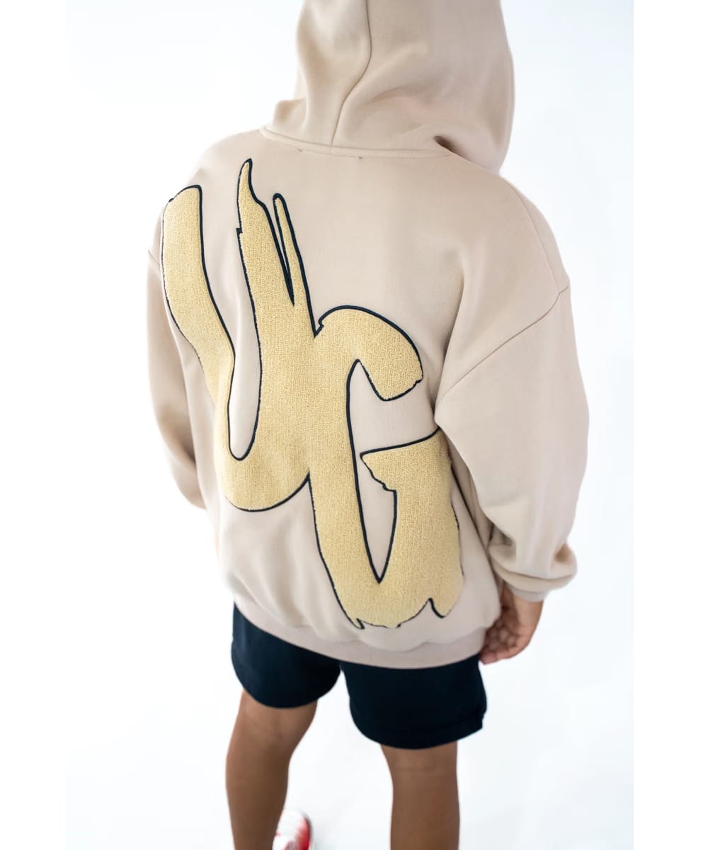 UNDRGROUND Kids “Moving In Silence” Hoodie (Tan/Black)