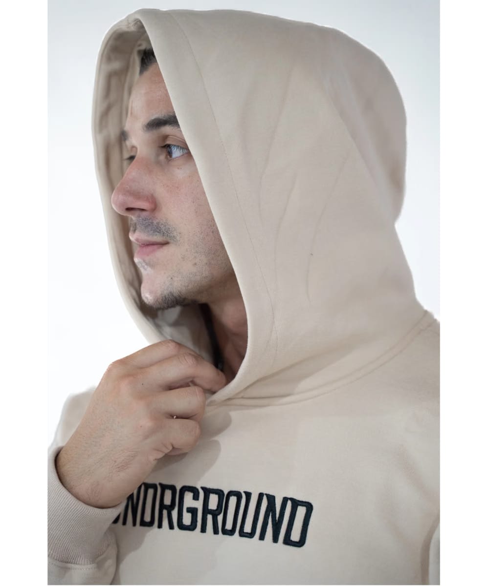 UNDRGROUND “Moving In Silence” Hoodie (Tan/Black)