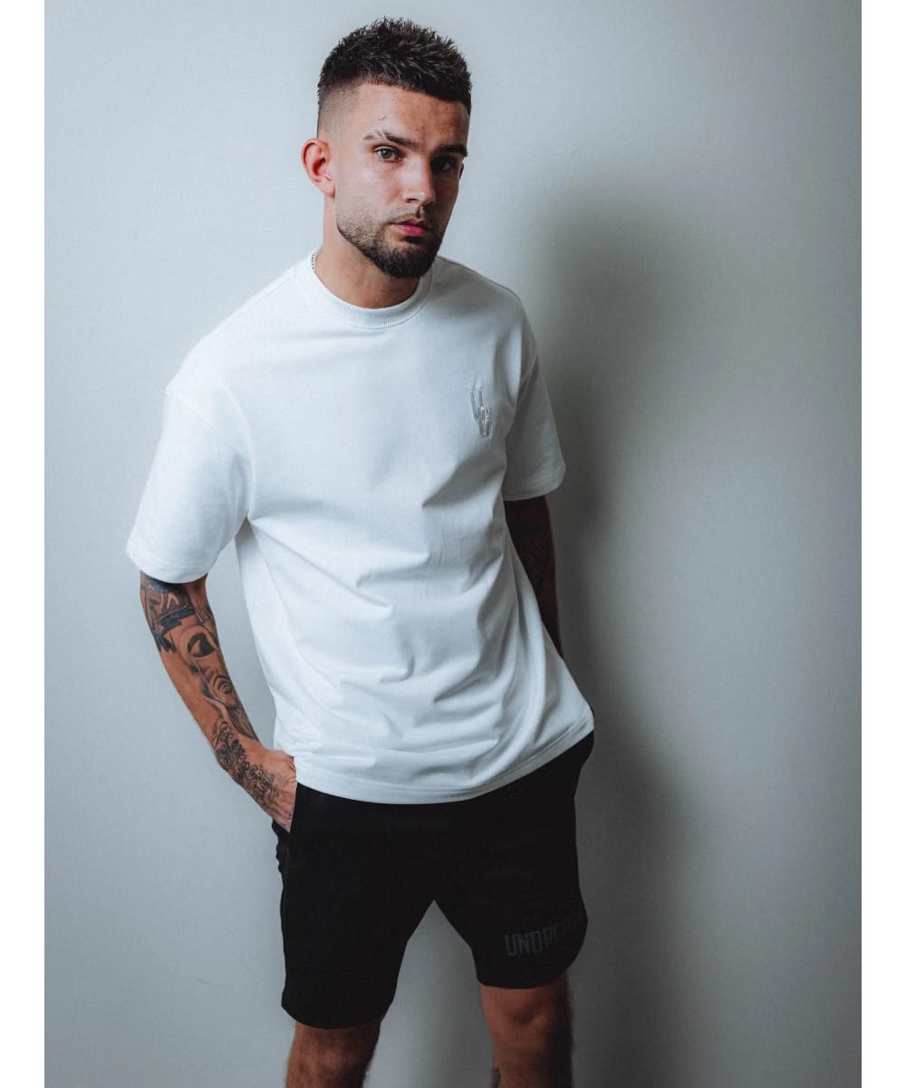 UNDRGROUND Relaxed Fit Tee (Embroidered White)