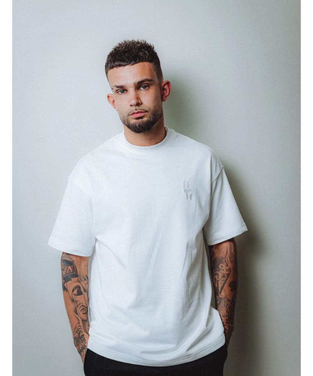 UNDRGROUND Relaxed Fit Tee (Embroidered White)