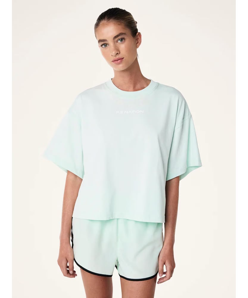 P.E Nation Namedrop Oversized Tee (Hint of Mint)