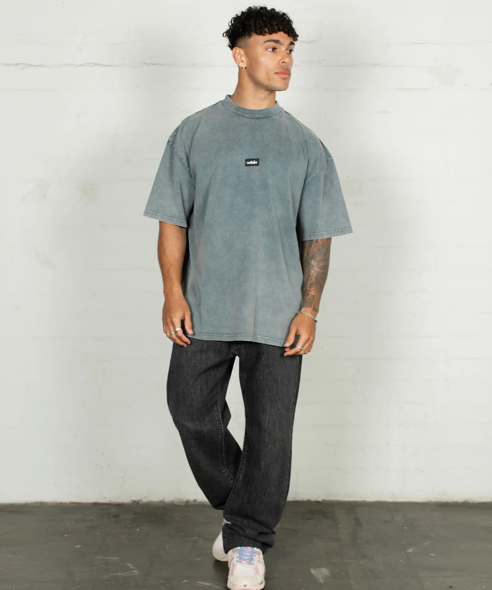 WNDRR Soho Club Tee (Washed Grey)