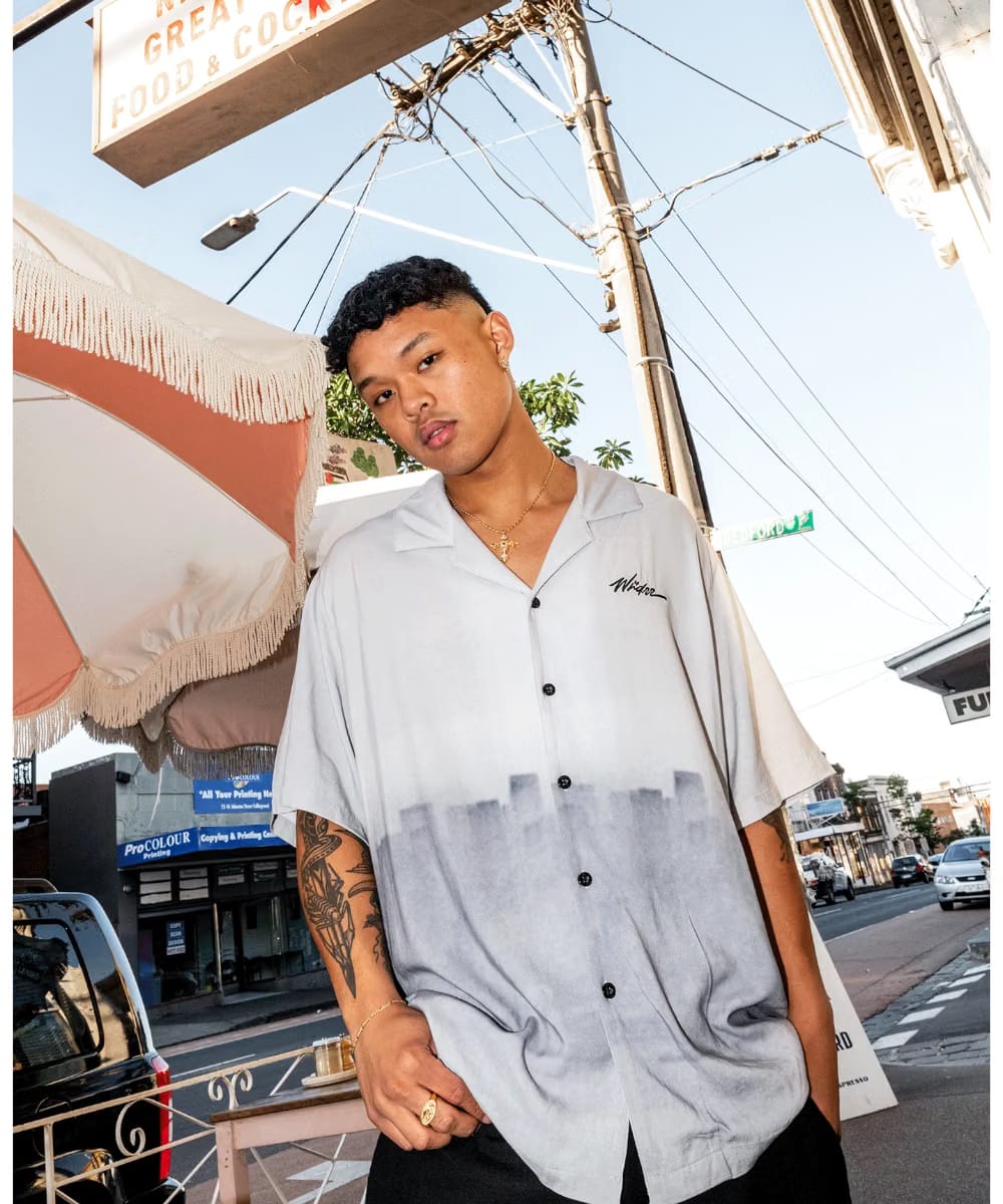 WNDRR Empire S/S Print Shirt (Grey)