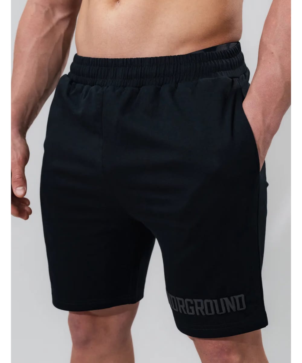 UNDRGROUND Relaxed Fit Shorts (Jet Black)