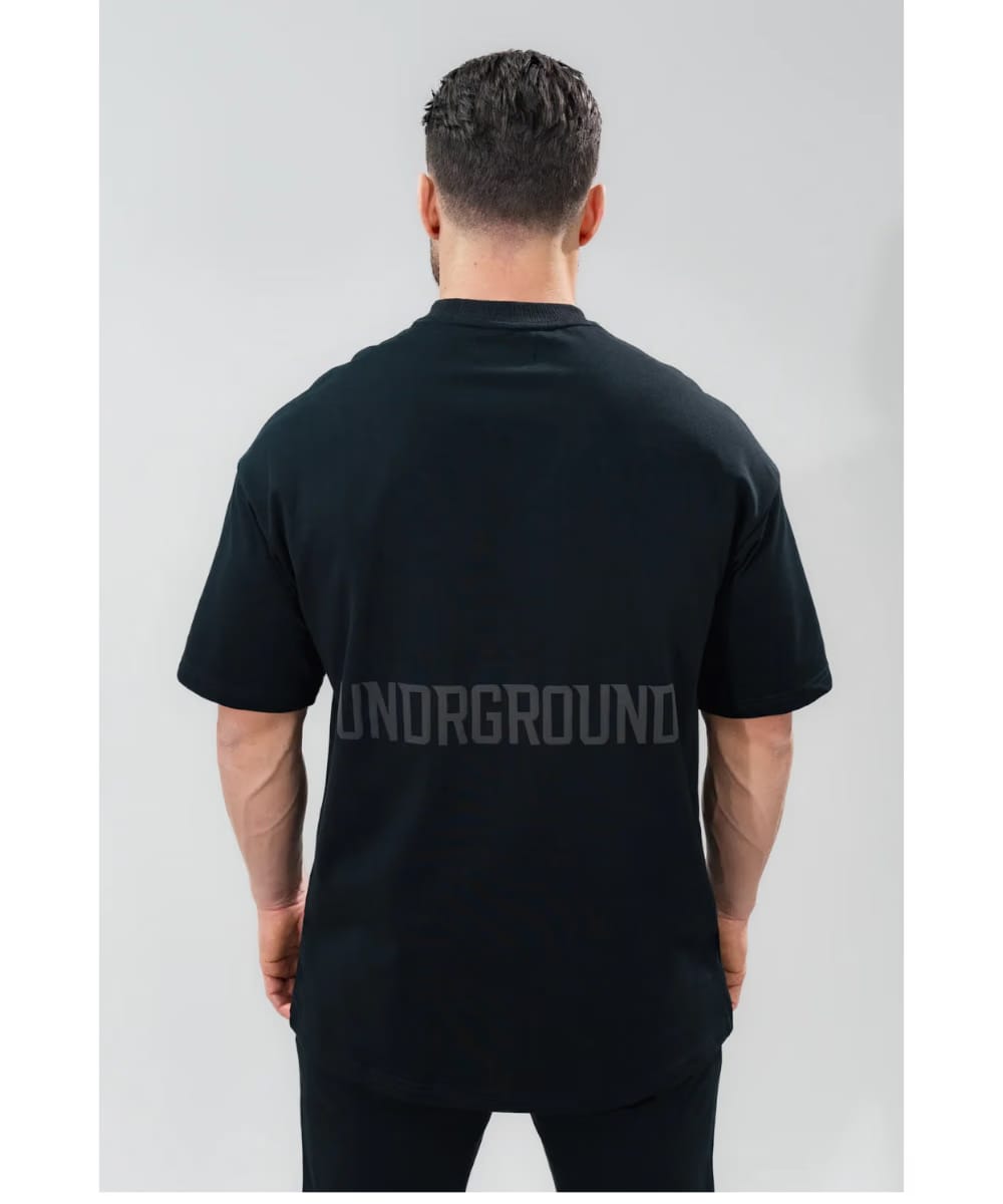 UNDRGROUND Relaxed Fit Tee (Jet Black)