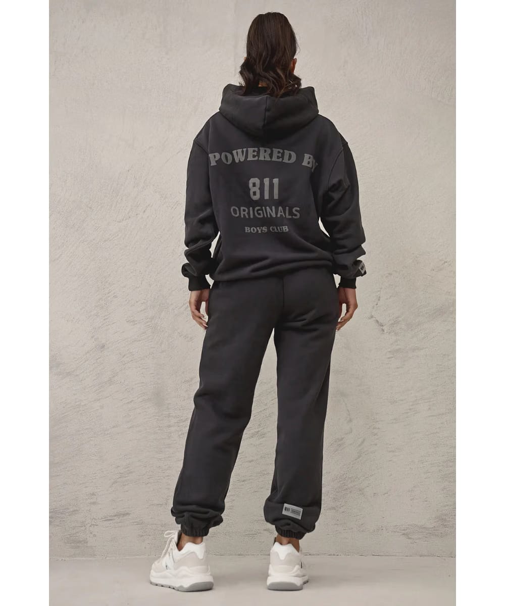811 Originals Unisex Boys Club Sweatpants (Black Wash)