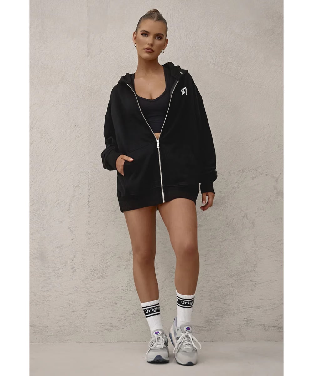 811 Originals Unisex King St Zip Up Hoodie (Black)