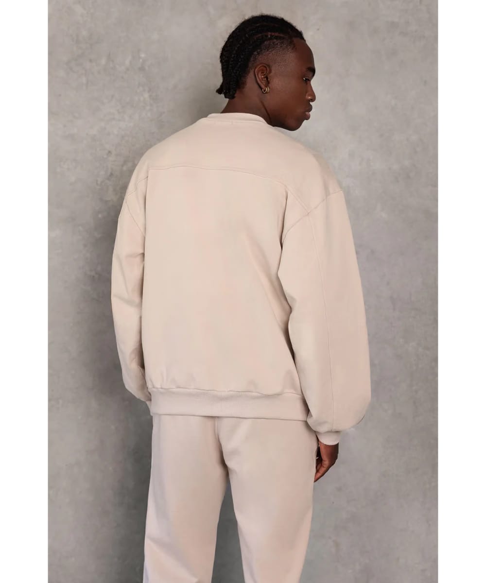 811 Originals Unisex Signature Big Logo Sweater (Beige)